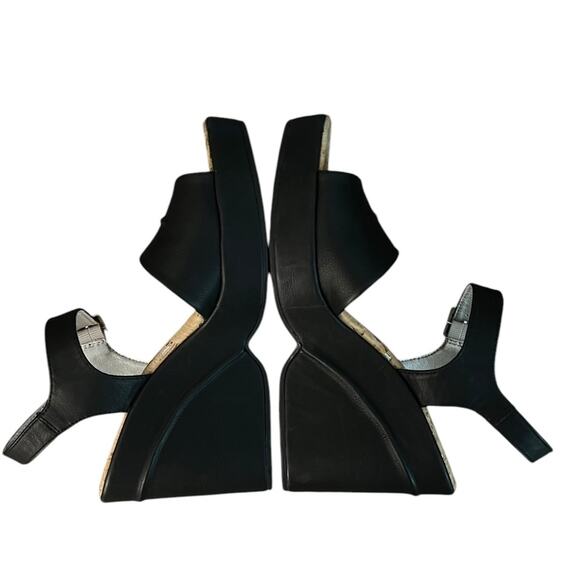 NWOT Women's Korks Black Bardot Wedge Sandal – Sz 11 - Picture 5 of 8